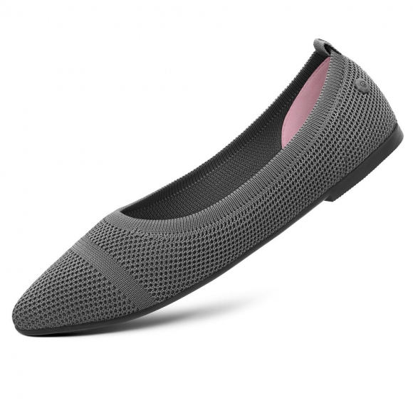 Giesswein Eco Ballerinas Pointy 2.0 - Schiefer Giesswein Eco Ballerinas Pointy 2.0 - Schiefer