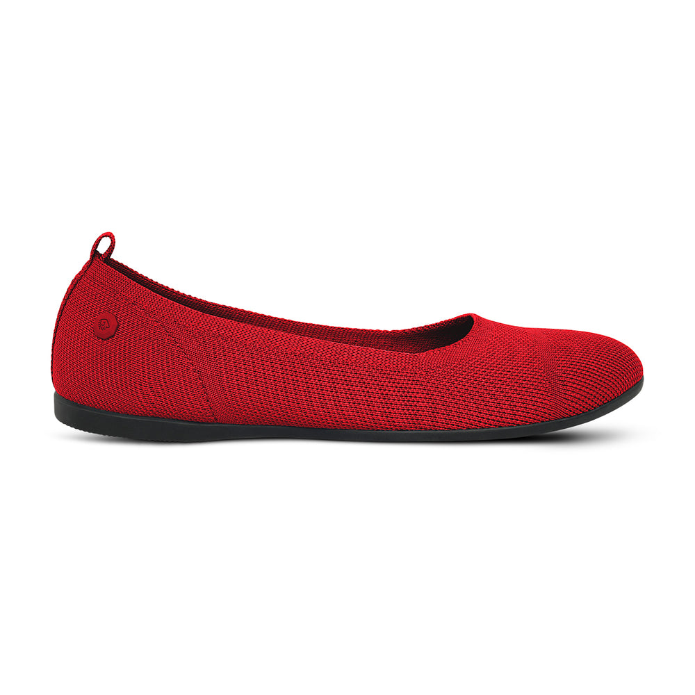 Giesswein Eco Ballerinas Round - Flammenrot