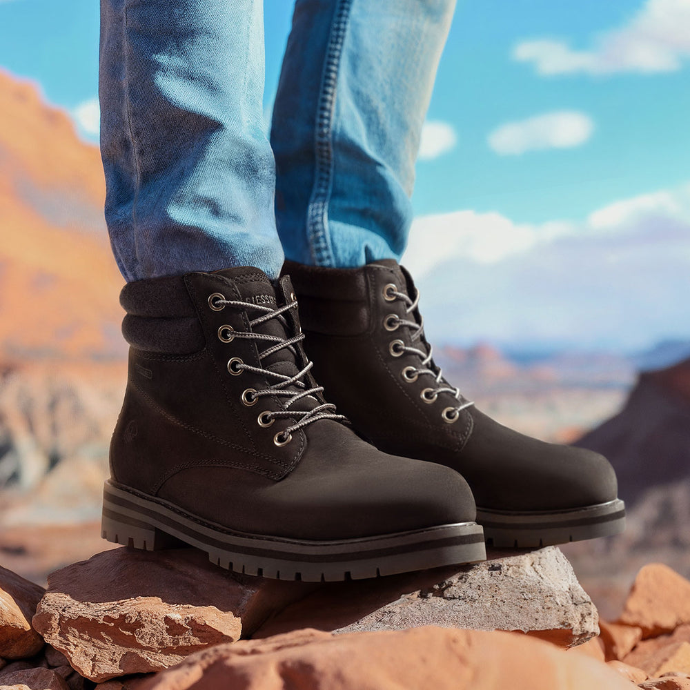 Giesswein Merino Leather Boot - Schwarz