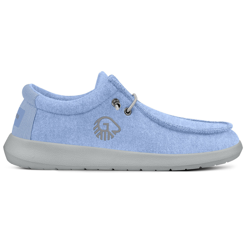 Giesswein Merino Mokassin - Himmelblau